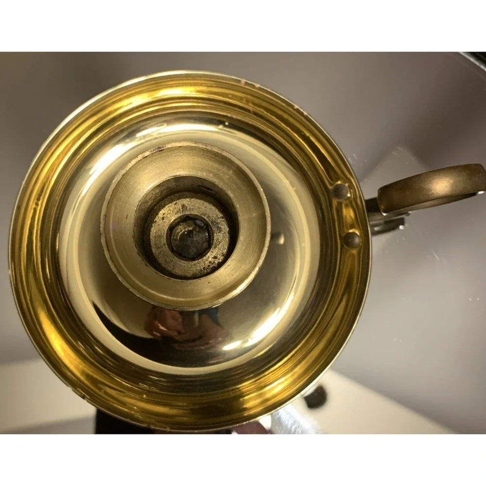 Baldwin single‎ finger candle stick holder brass